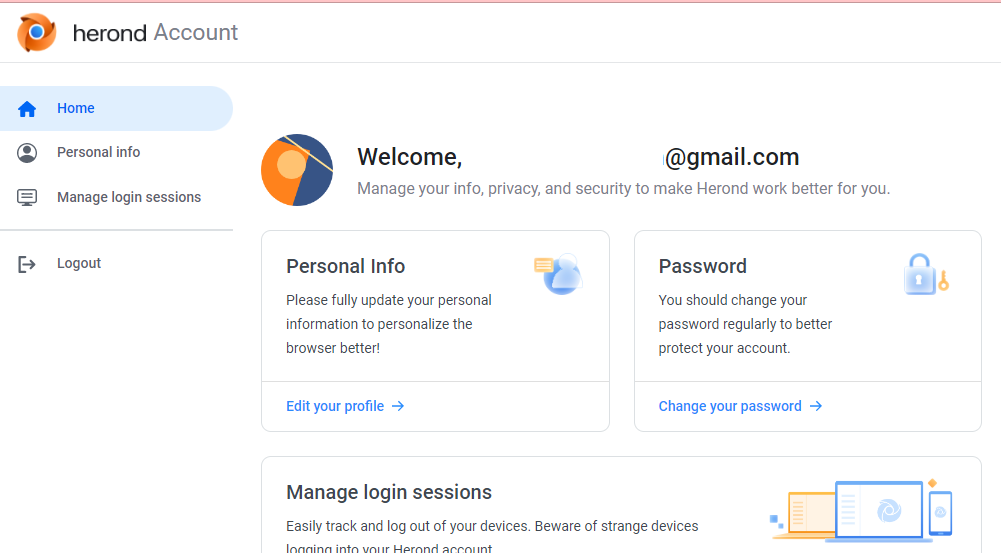 Manage log-in sessions