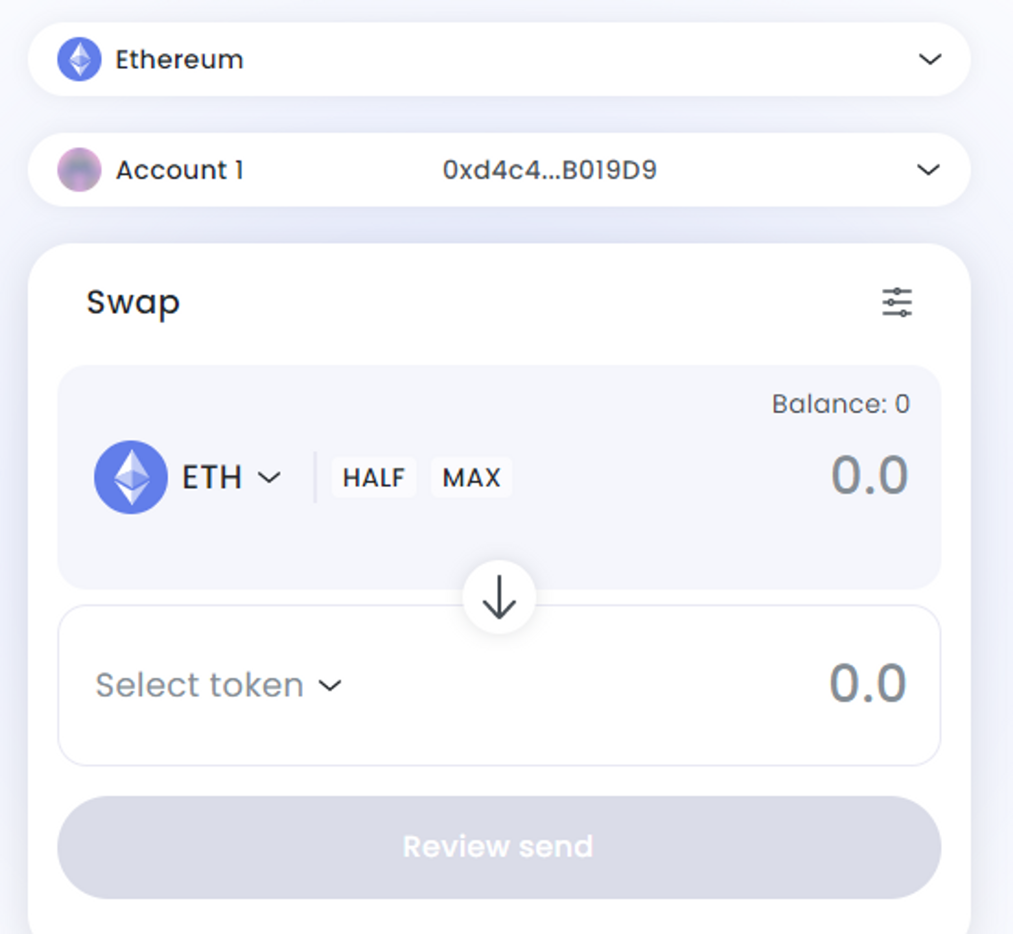 Swap Tokens